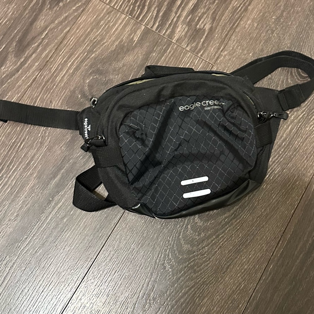 REI eagle creek black belt bag fanny pack crossbody